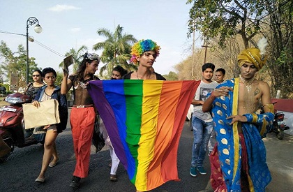Gay  Gay Pride March  Gay Pride Parade  Bhopal  LGBTQ  Persecution of Gays  India  Madhya Pradesh  Kokila Bhattacharya