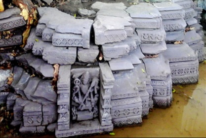Madhya Pradesh  raisen  archaeology  Parmar  Kalchuri  temple remains  Narmada