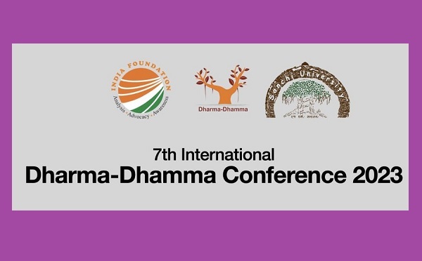 dharma  dhamma  international conference  India Foundation  Madhya Pradesh  Bhopal  Droupadi Murmu  President  Shivraj Singh Chouhan